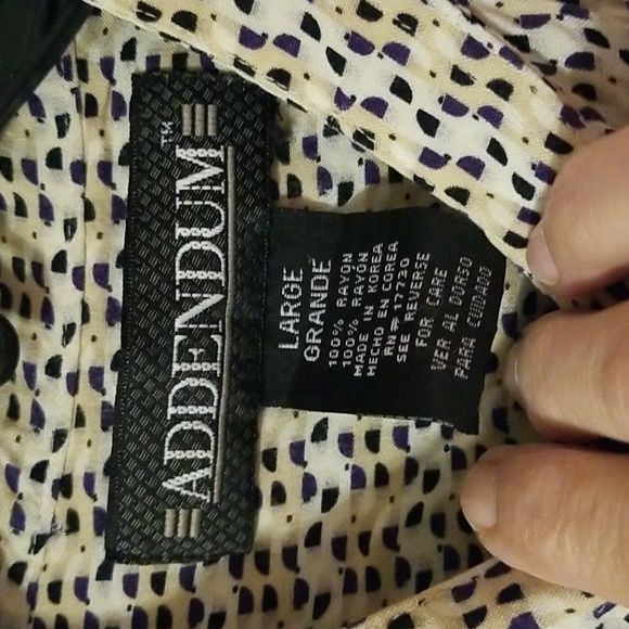 Vintage Addendum Shirt Size Large: B - Picture 3 of 5